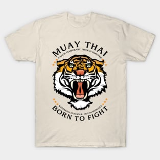 Muay Thai Born to Fight Tiger T-Shirt